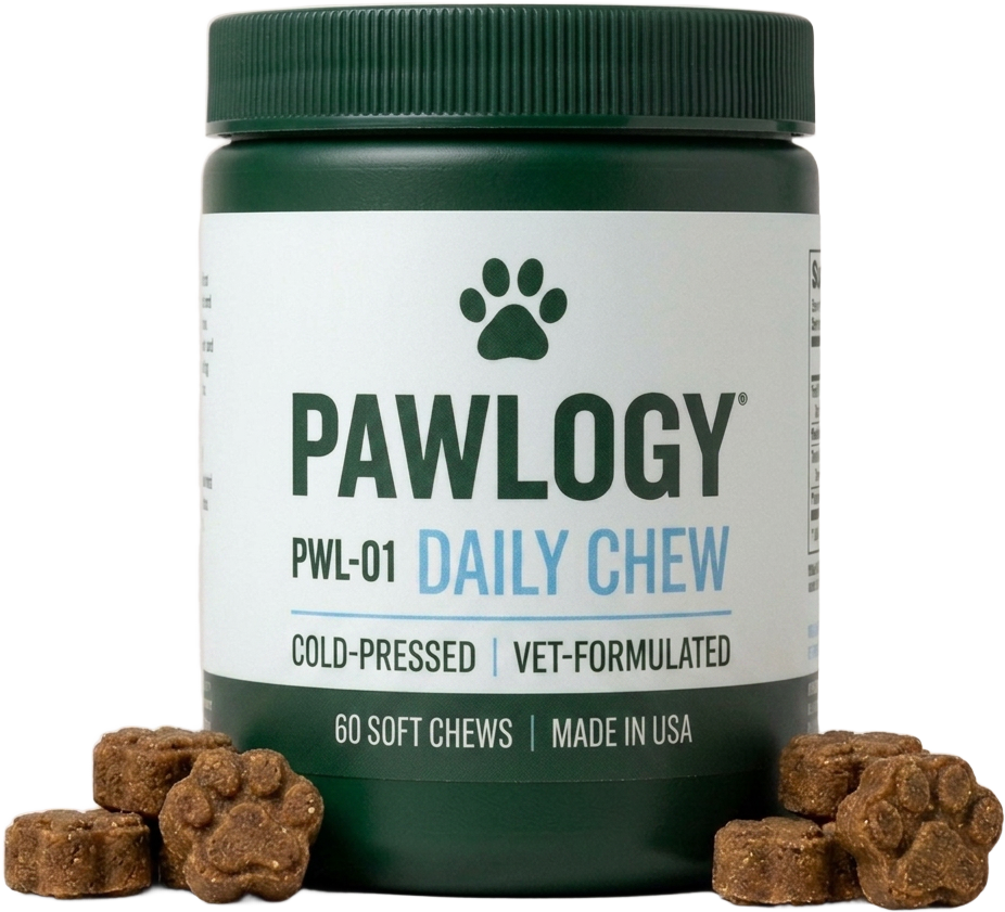 Pawlogy PWL-01 Daily Chew jar with chews