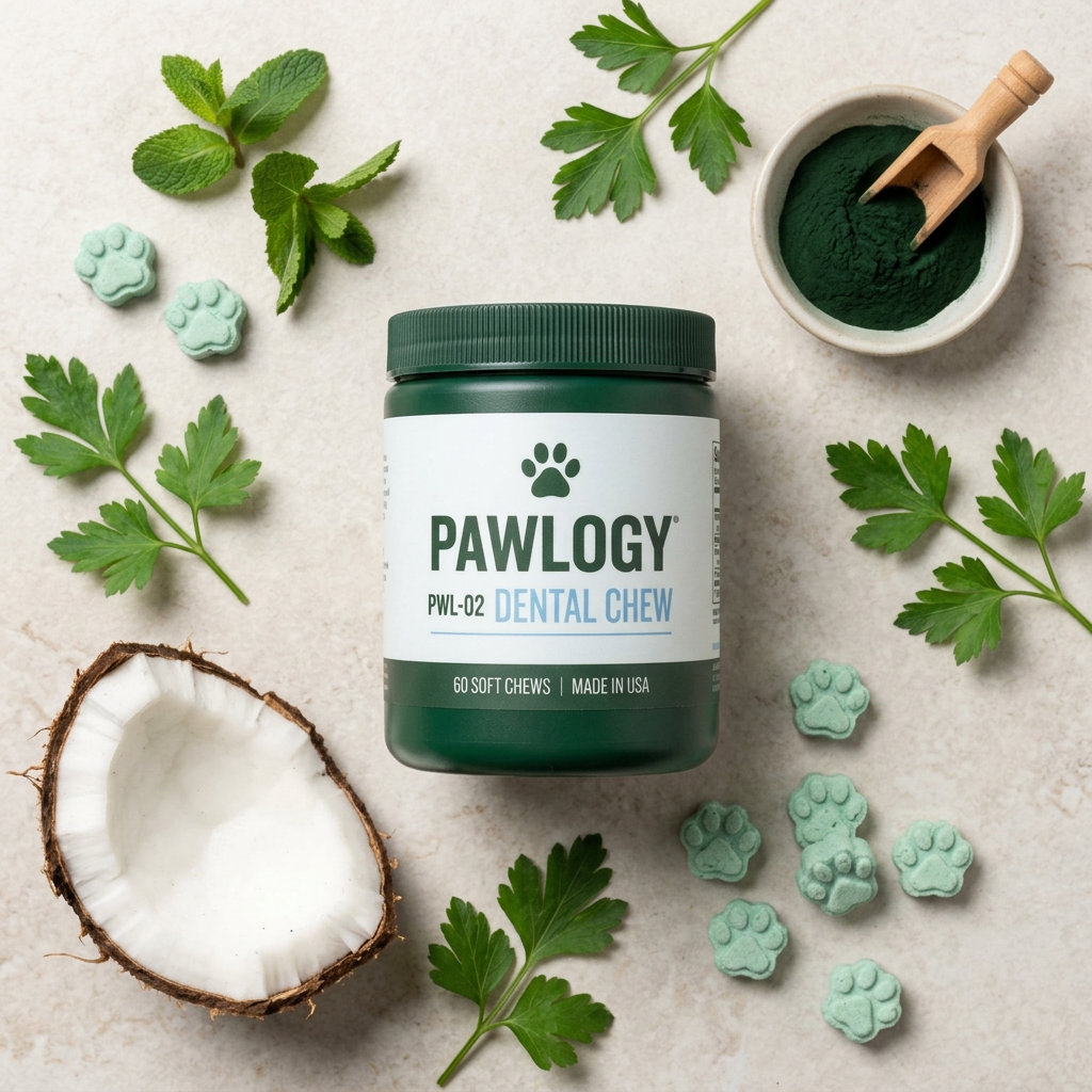 Dental ingredient flat-lay