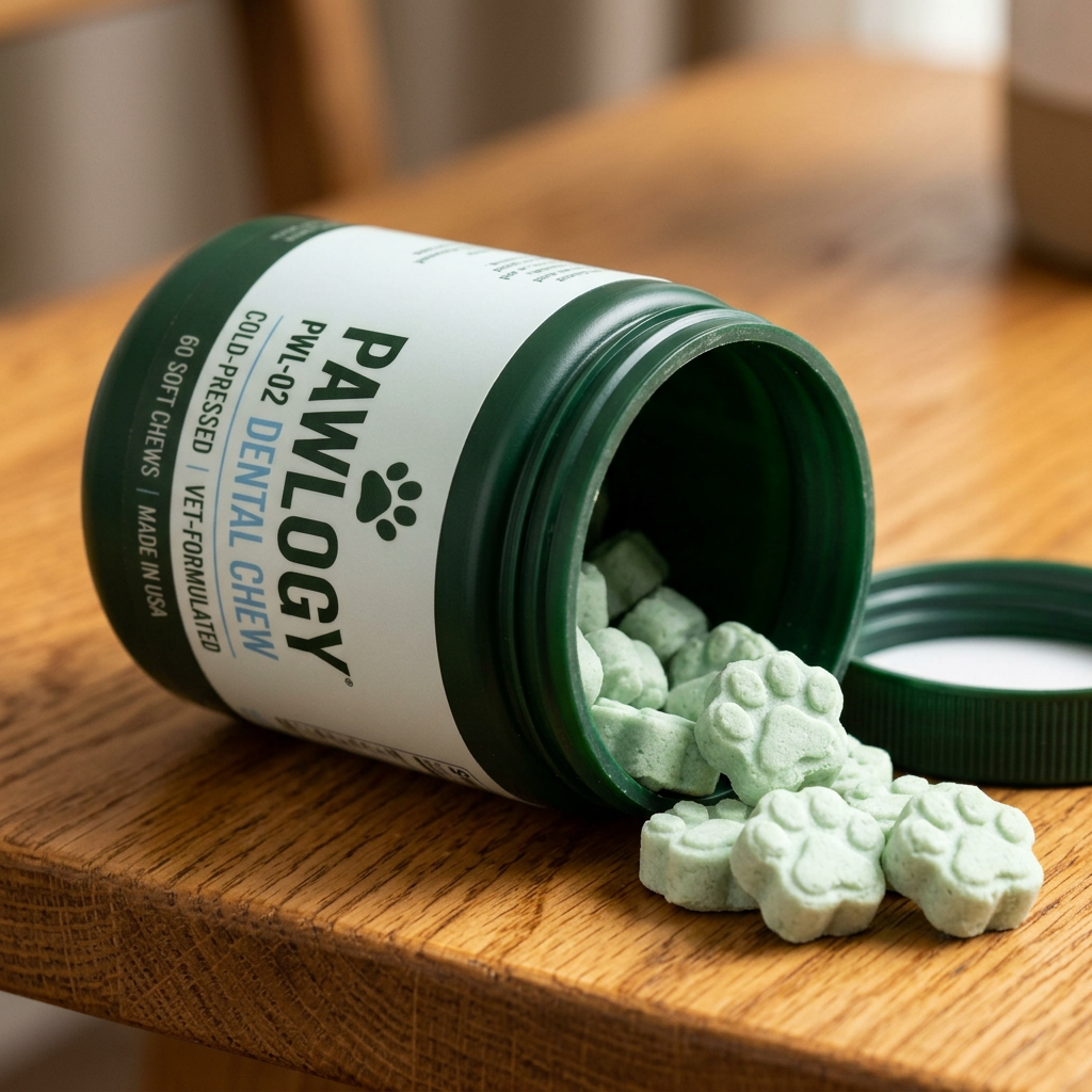 Dental chews spilling