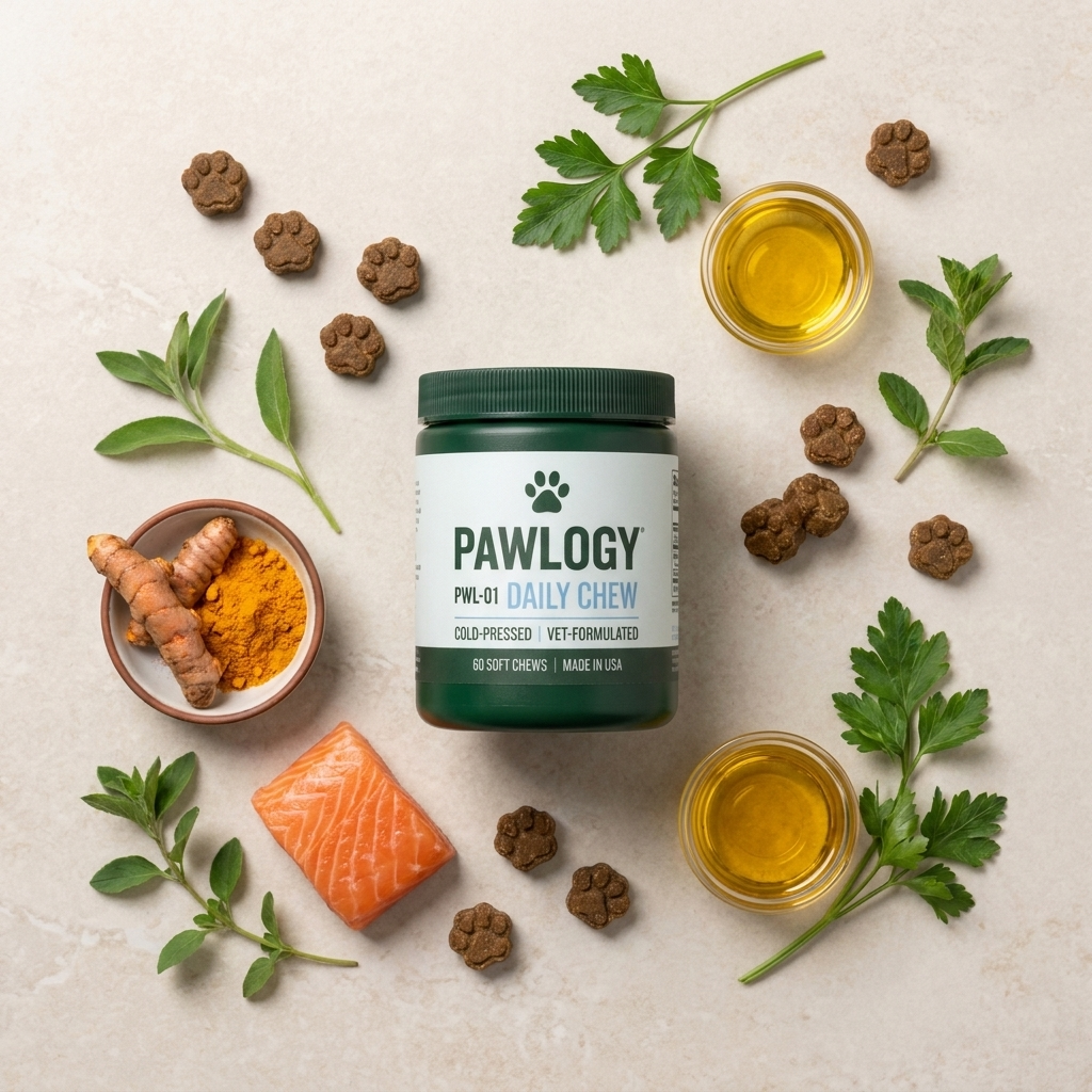 PWL-01 ingredient flat-lay